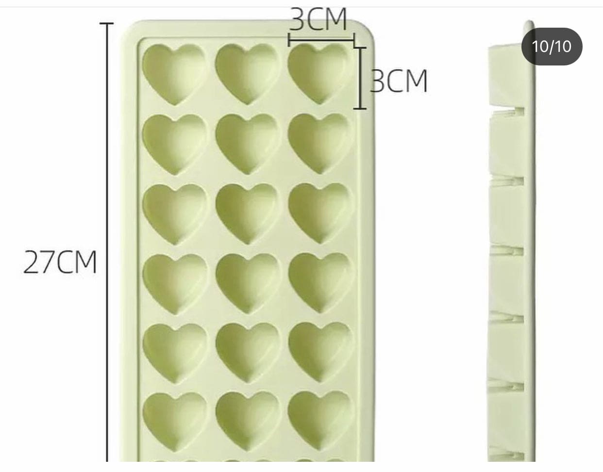 10 Grid Silicone Ice Cube Tray, Easy Release Mini Ice Cube Tray, Creative Cute Small Ice Cube Mold 10 Grid Silicone Ice Cube Tray, Easy Release Mini Ice Cube Tray, Creative Cute Small Ice Cube Mold